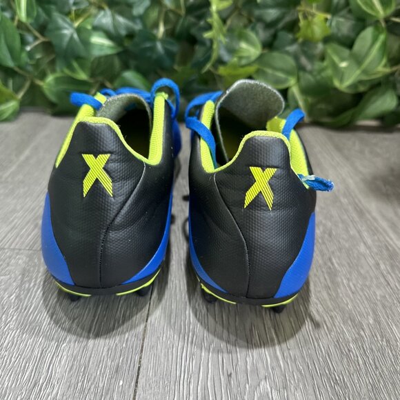 adidas X 18.4 FG Men\'s Soccer Cleats Blue/Black/Yellow DA9336 Size 8 main image 8